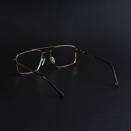 Voyage Silverline Golden Wayfarer Eyeglasses for Men & Women - MG5456-C3