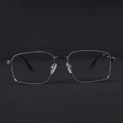 Voyage Silverline Silver & Grey Wayfarer Eyeglasses for Men & Women - MG5458-C5