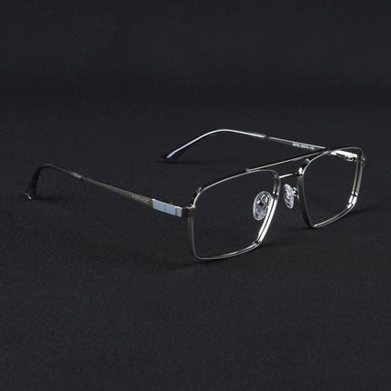 Voyage Silverline Silver & Grey Wayfarer Eyeglasses for Men & Women - MG5458-C5