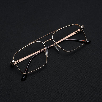 Voyage Silverline Golden Wayfarer Eyeglasses for Men & Women - MG5456-C3