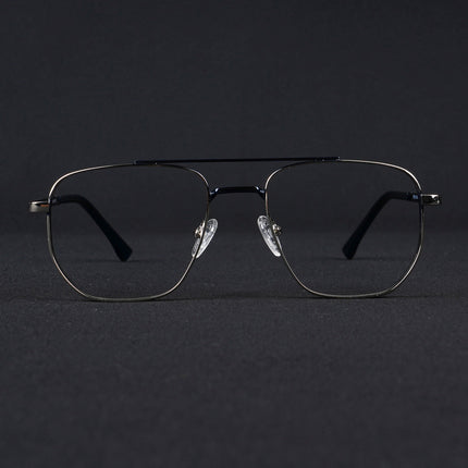 Voyage Silverline Silver & Blue Wayfarer Eyeglasses for Men & Women - MG5462-C2
