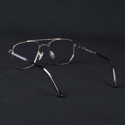 Voyage Silverline Silver & Grey Wayfarer Eyeglasses for Men & Women - MG5464-C4
