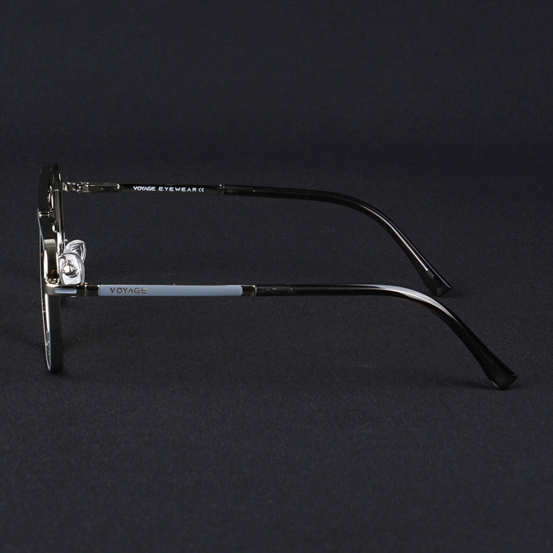 Voyage Silverline Silver & Grey Wayfarer Eyeglasses for Men & Women - MG5464-C4