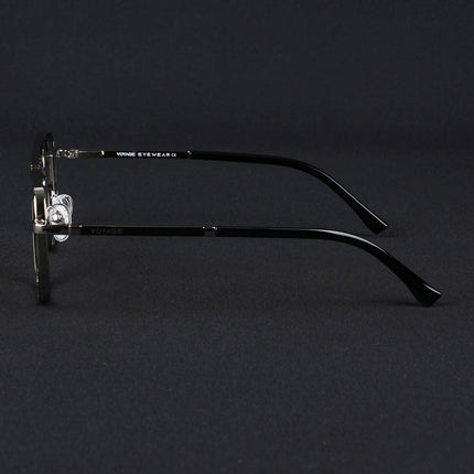 Voyage Silverline Silver & Black Wayfarer Eyeglasses for Men & Women - MG5465-C5