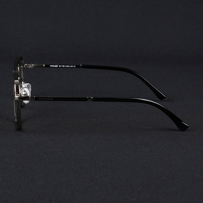 Voyage Silverline Silver & Black Wayfarer Eyeglasses for Men & Women - MG5465-C5