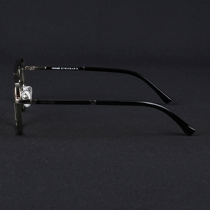 Voyage Silverline Silver & Black Wayfarer Eyeglasses for Men & Women - MG5465-C5