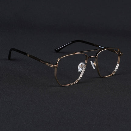 Voyage Silverline Golden Wayfarer Eyeglasses for Men & Women - MG5467-C7