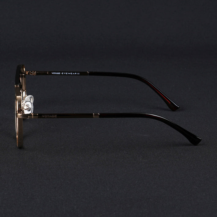 Voyage Silverline Golden Wayfarer Eyeglasses for Men & Women - MG5467-C7