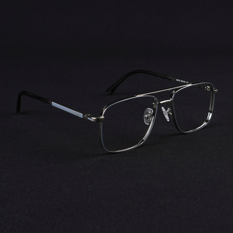 Voyage Silverline Silver & Grey Wayfarer Eyeglasses for Men & Women - MG5468-C1