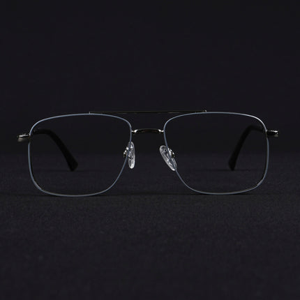 Voyage Silverline Silver & Grey Wayfarer Eyeglasses for Men & Women - MG5468-C1