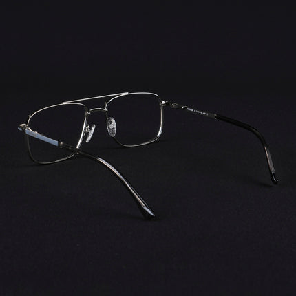 Voyage Silverline Silver & Grey Wayfarer Eyeglasses for Men & Women - MG5468-C1