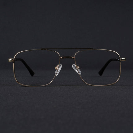 Voyage Silverline Golden Wayfarer Eyeglasses for Men & Women - MG5470-C3