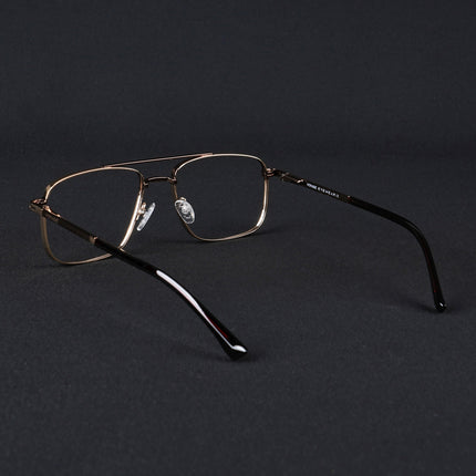 Voyage Silverline Golden Wayfarer Eyeglasses for Men & Women - MG5470-C3