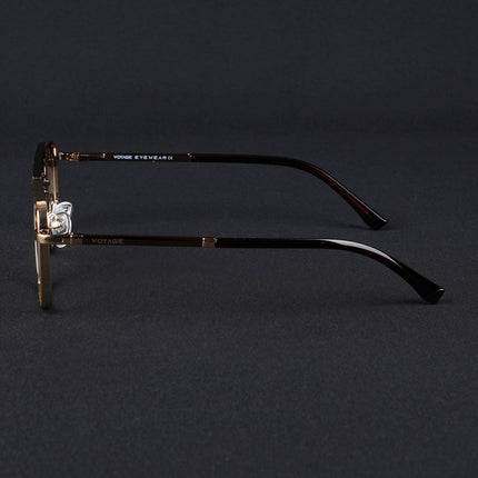 Voyage Silverline Golden Wayfarer Eyeglasses for Men & Women - MG5470-C3