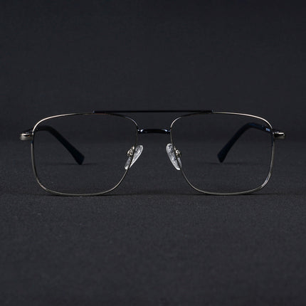 Voyage Silverline Silver & Blue Wayfarer Eyeglasses for Men & Women - MG5471-C4