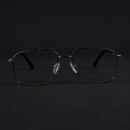 Voyage Silverline Silver & Black Wayfarer Eyeglasses for Men & Women - MG5472-C5