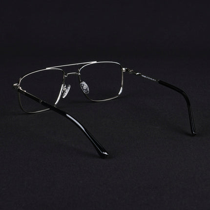 Voyage Silverline Silver & Black Wayfarer Eyeglasses for Men & Women - MG5472-C5