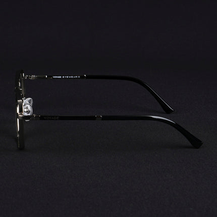 Voyage Silverline Silver & Black Wayfarer Eyeglasses for Men & Women - MG5472-C5