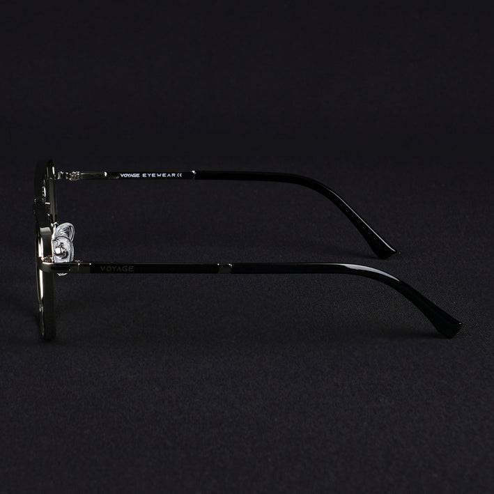 Voyage Silverline Silver & Black Wayfarer Eyeglasses for Men & Women - MG5472-C5