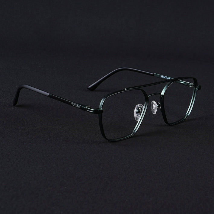 Voyage Silverline Green Wayfarer Eyeglasses for Men & Women - MG5476-C2