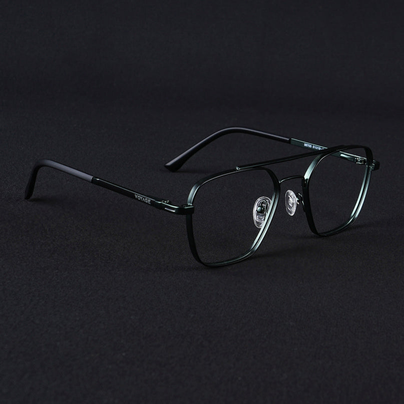 Voyage Silverline Green Wayfarer Eyeglasses for Men & Women - MG5476-C2
