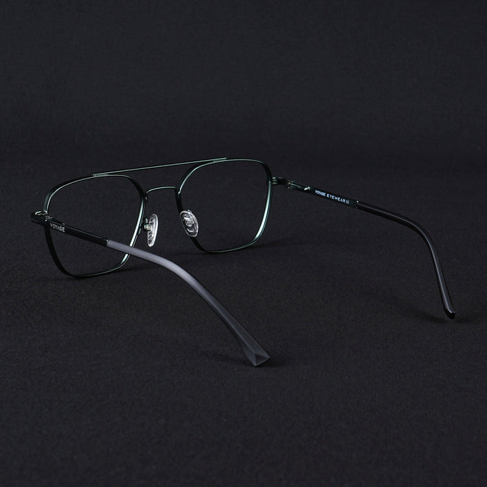 Voyage Silverline Green Wayfarer Eyeglasses for Men & Women - MG5476-C2