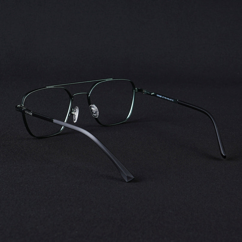 Voyage Silverline Green Wayfarer Eyeglasses for Men & Women - MG5476-C2