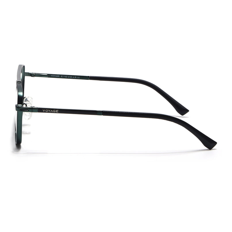 Voyage Silverline Green Wayfarer Eyeglasses for Men & Women - MG5476-C2