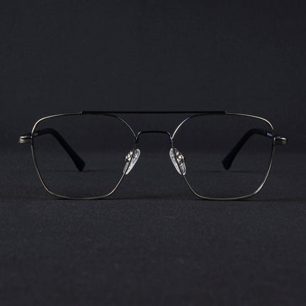 Voyage Silverline Silver & Blue Wayfarer Eyeglasses for Men & Women - MG5480-C6