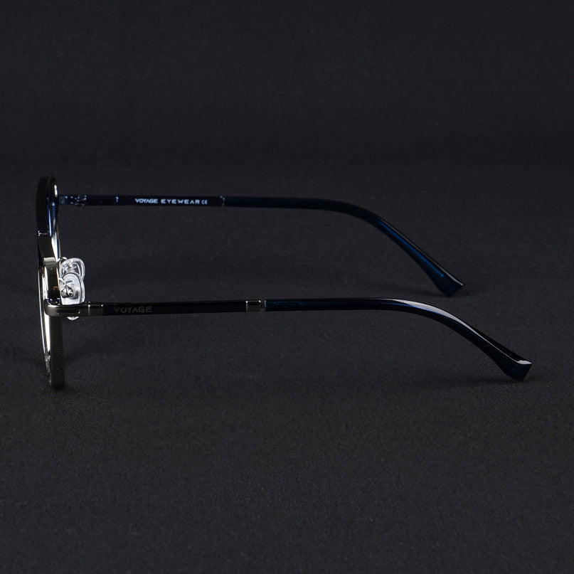 Voyage Silverline Silver & Blue Wayfarer Eyeglasses for Men & Women - MG5480-C6