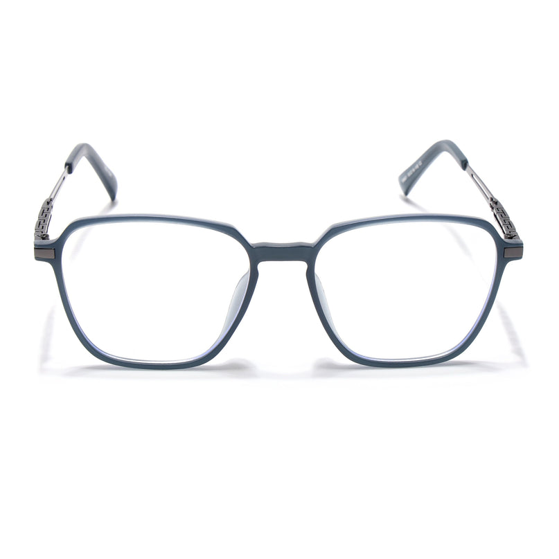 Grey Square Eyeglasses for Men & Women (99001FMG6809-C2)