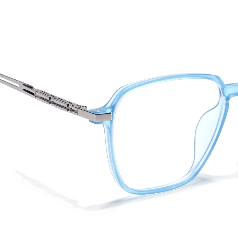 Blue Square Eyeglasses for Men & Women (99001FMG6811-C4)