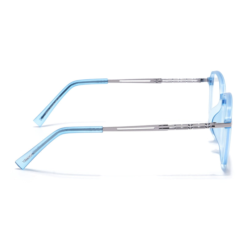Blue Square Eyeglasses for Men & Women (99001FMG6811-C4)