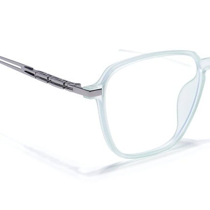 Light Green Square Eyeglasses for Men & Women (99001FMG6813-C6)