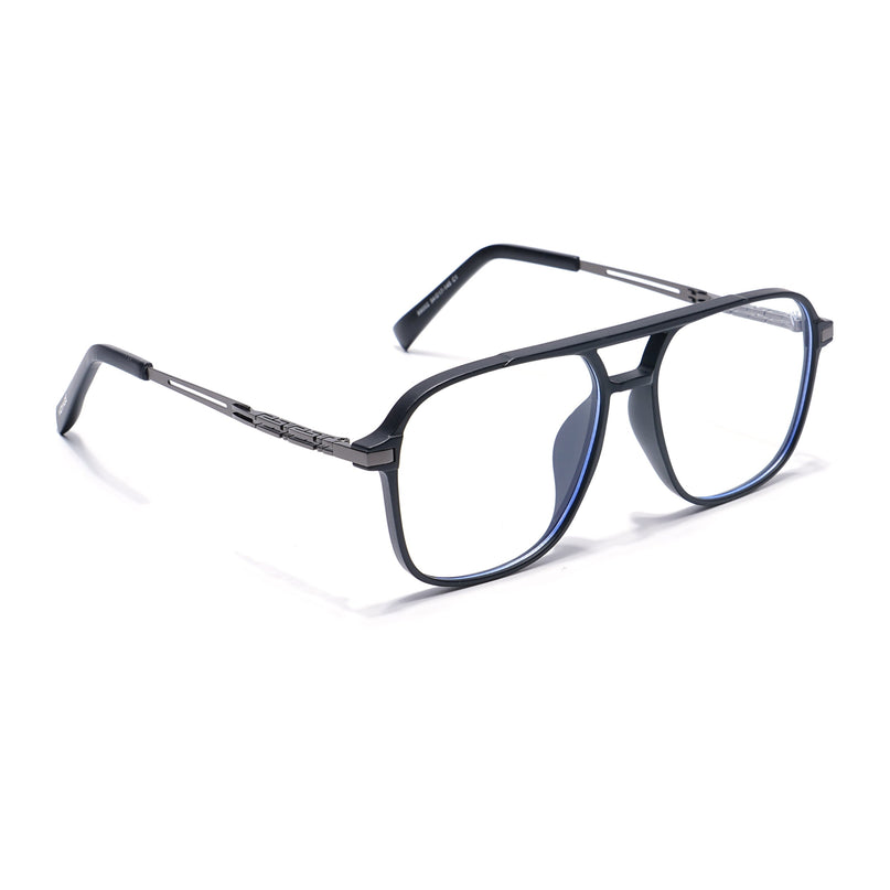 Black Wayfarer Eyeglasses for Men & Women (99002FMG6814-C1)