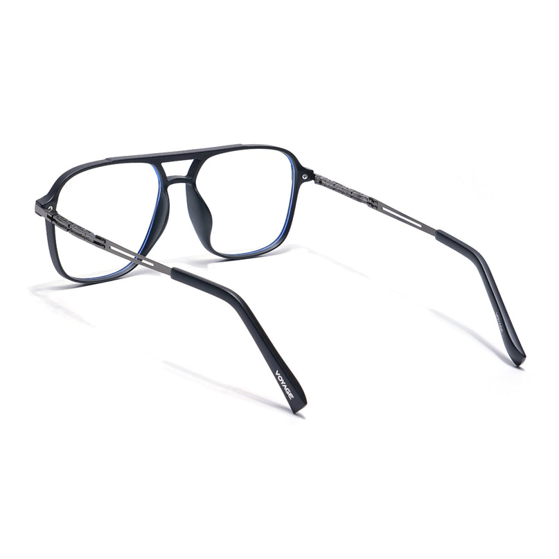 Black Wayfarer Eyeglasses for Men & Women (99002FMG6814-C1)