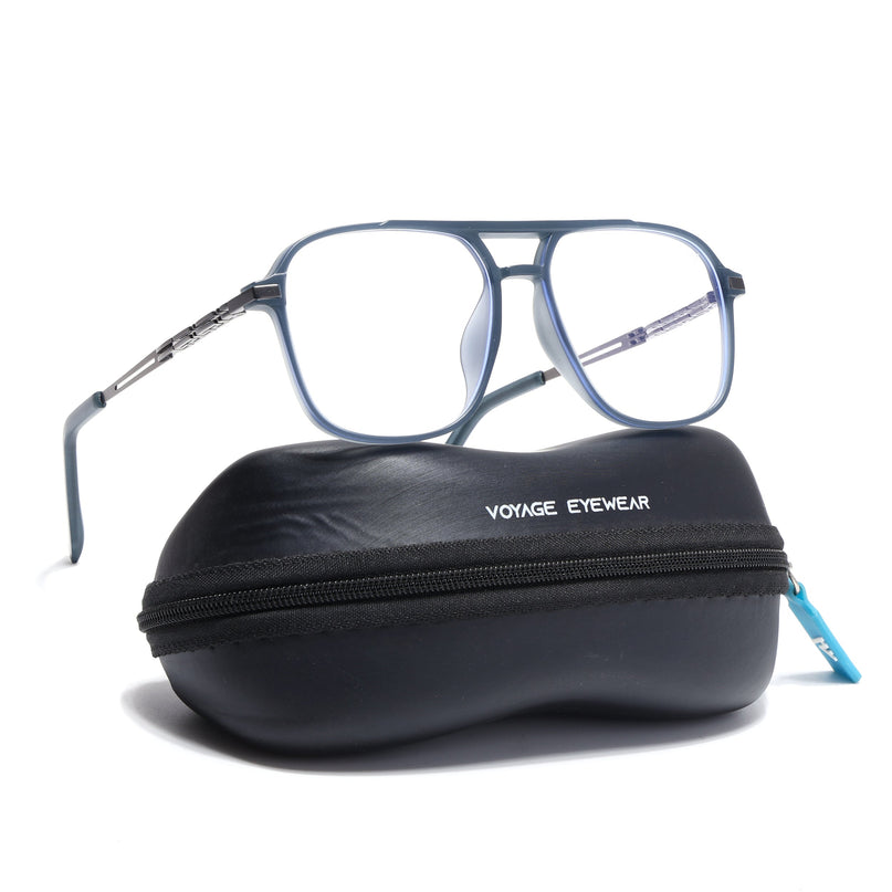 Grey Wayfarer Eyeglasses for Men & Women (99002FMG6815-C2)