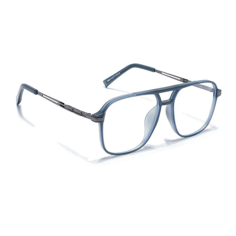 Grey Wayfarer Eyeglasses for Men & Women (99002FMG6815-C2)