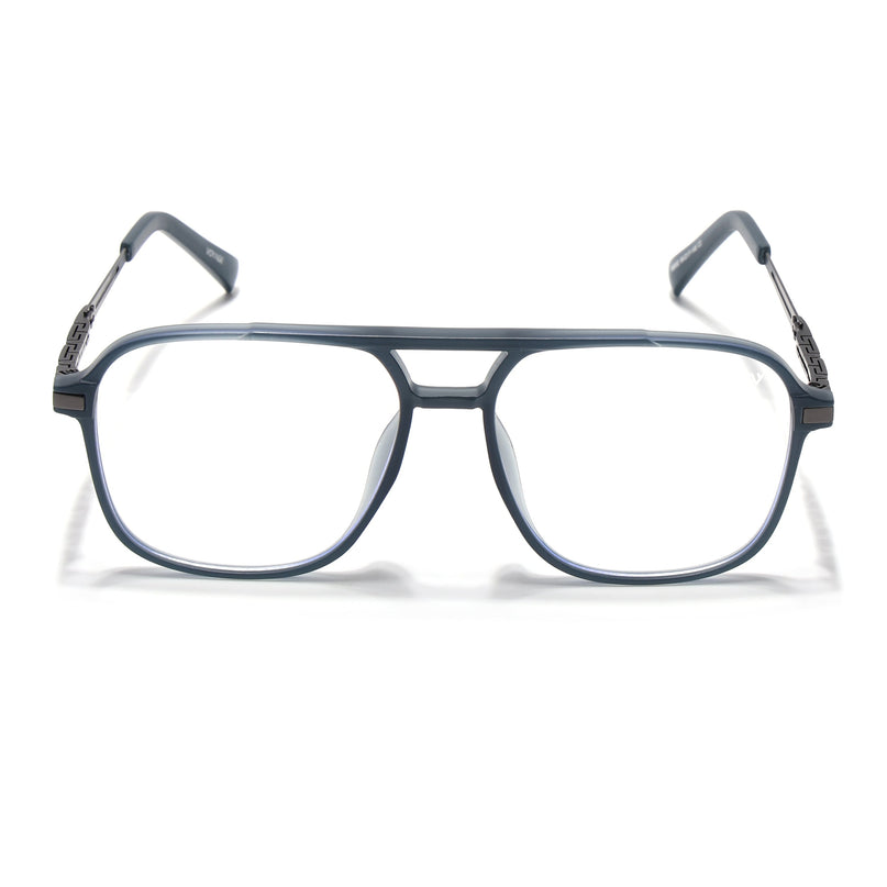Grey Wayfarer Eyeglasses for Men & Women (99002FMG6815-C2)