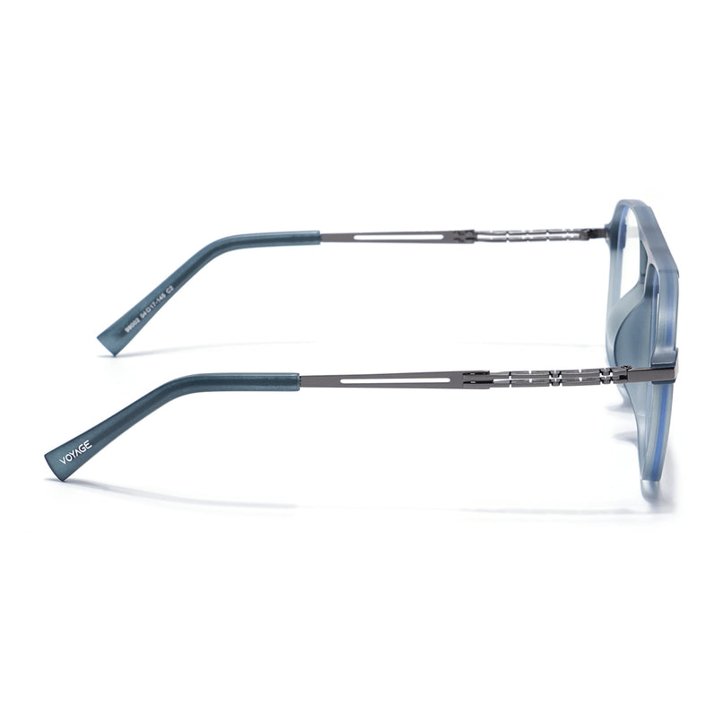 Grey Wayfarer Eyeglasses for Men & Women (99002FMG6815-C2)