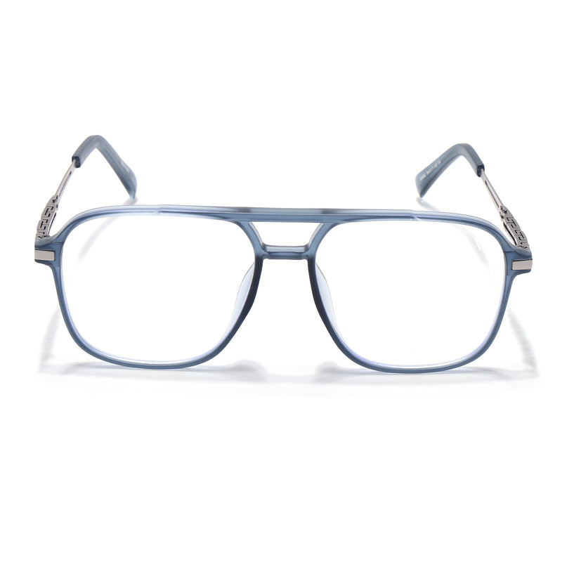 Grey Wayfarer Eyeglasses for Men & Women (99002FMG6816-C3)