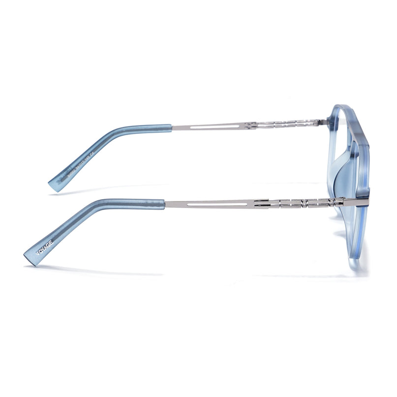 Grey Wayfarer Eyeglasses for Men & Women (99002FMG6816-C3)