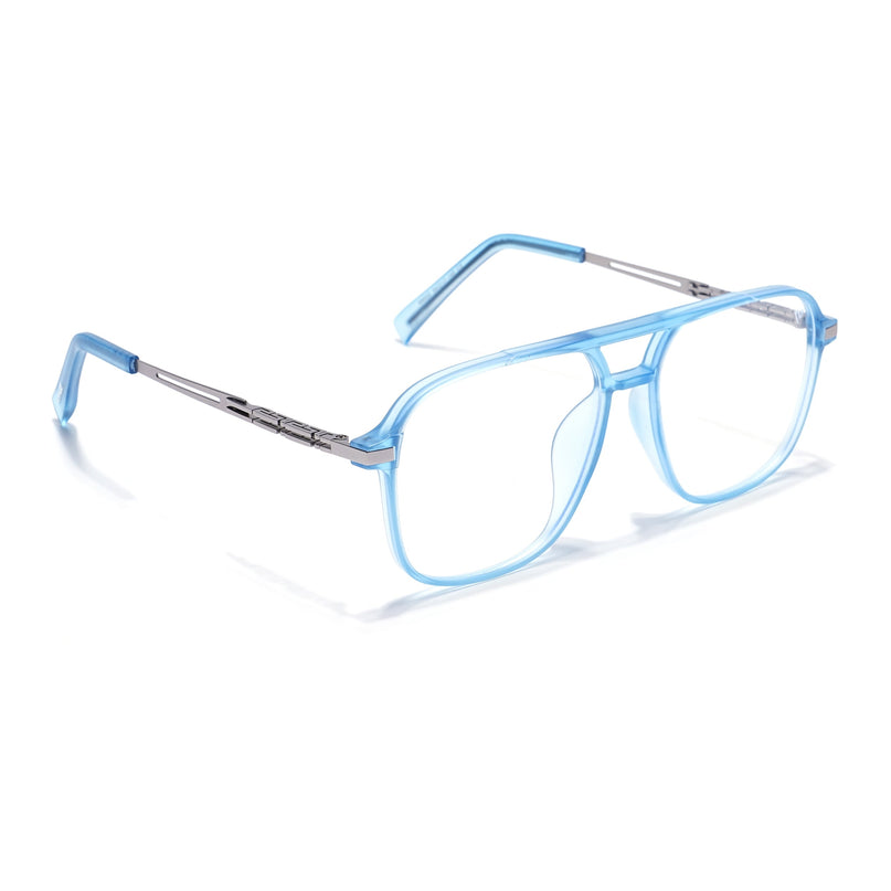 Blue Wayferer Eyeglasses for Men & Women (99002FMG6817-C4)