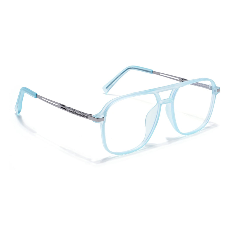 Sky Blue Wayferer Eyeglasses for Men & Women (99002FMG6818-C5)