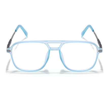 Sky Blue Wayfarer Eyeglasses for Men & Women (99002FMG6818-C5)