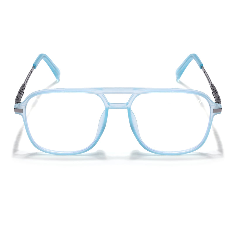 Sky Blue Wayferer Eyeglasses for Men & Women (99002FMG6818-C5)