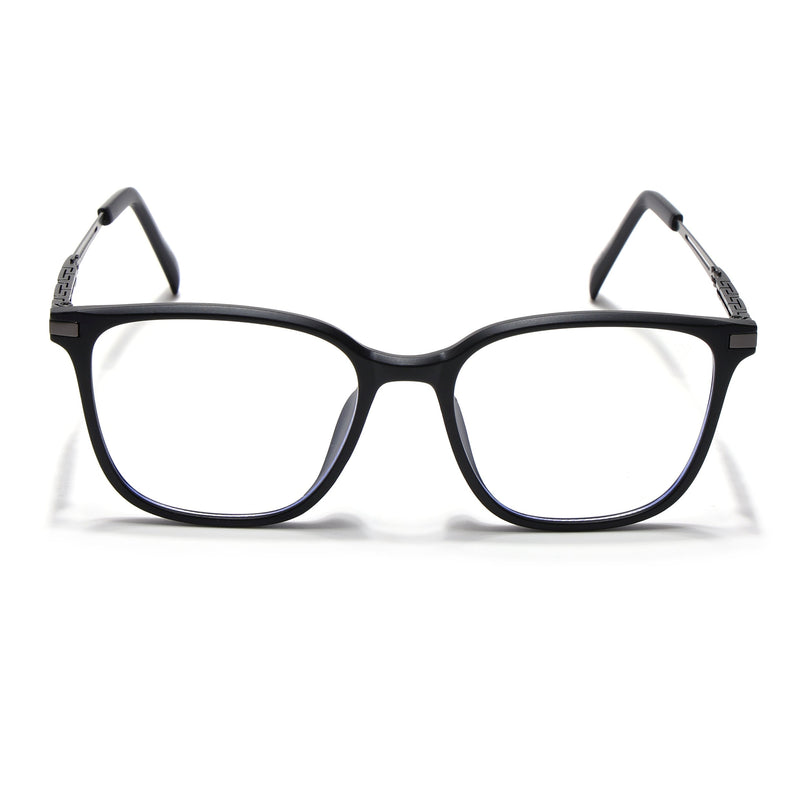 Black Square Eyeglasses for Men & Women (99003FMG6820-C1)