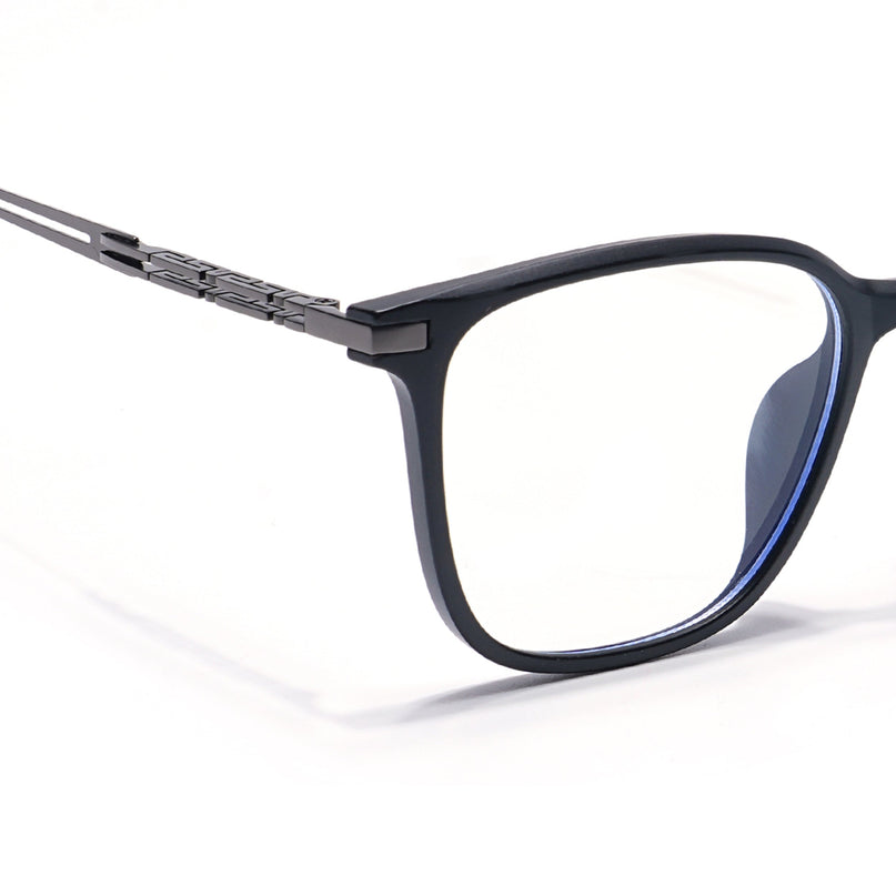 Black Square Eyeglasses for Men & Women (99003FMG6820-C1)