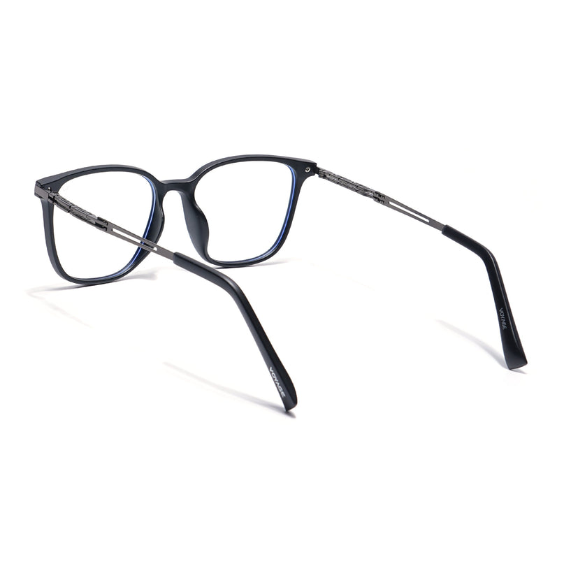 Black Square Eyeglasses for Men & Women (99003FMG6820-C1)