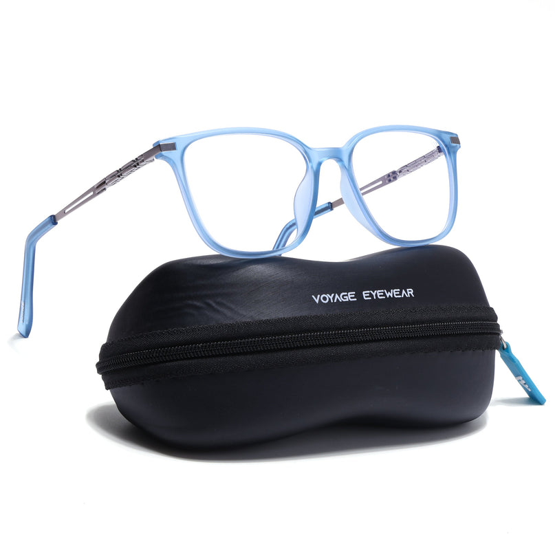 Blue Square Eyeglasses for Men & Women (99003FMG6823-C4)